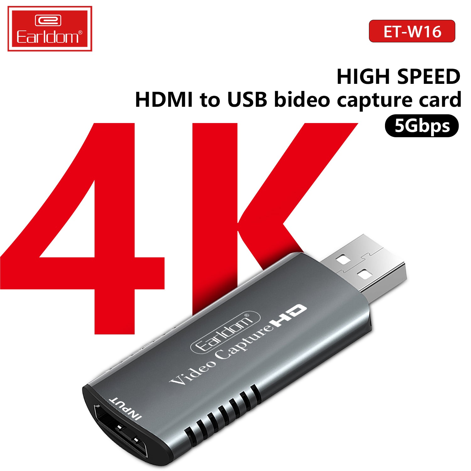 Earldom - HDMI To USB Video Capture Card for PS4 XBOX and More Earldom - HDMI To USB Video Capture Card for PS4 XBOX and More